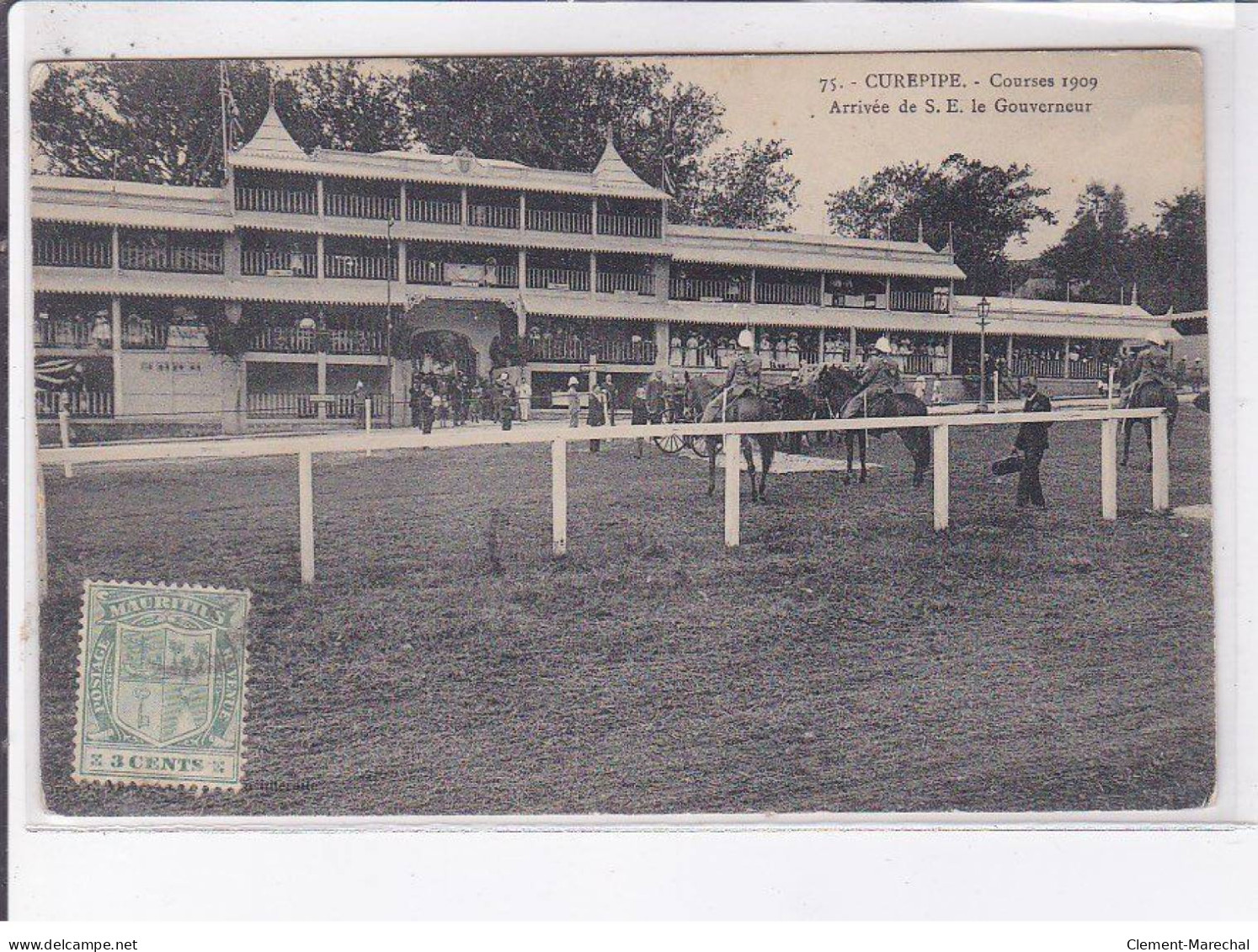 ILE MAURICE : CUREPIPE - L'arrivée Du Gouverneur Aux Courses En 1909 - Très Bon état - Mauricio