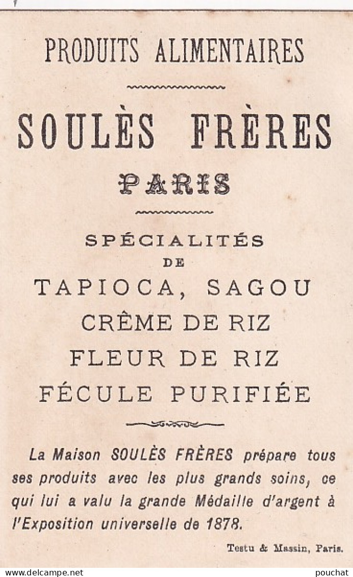 UR Nw44-(64) BAYONNE - PECHEUSE DE SARDINES - CHROMO AVEC DORURE - PUBLICITE TAPIOCA SOULES , PARIS - Sonstige & Ohne Zuordnung