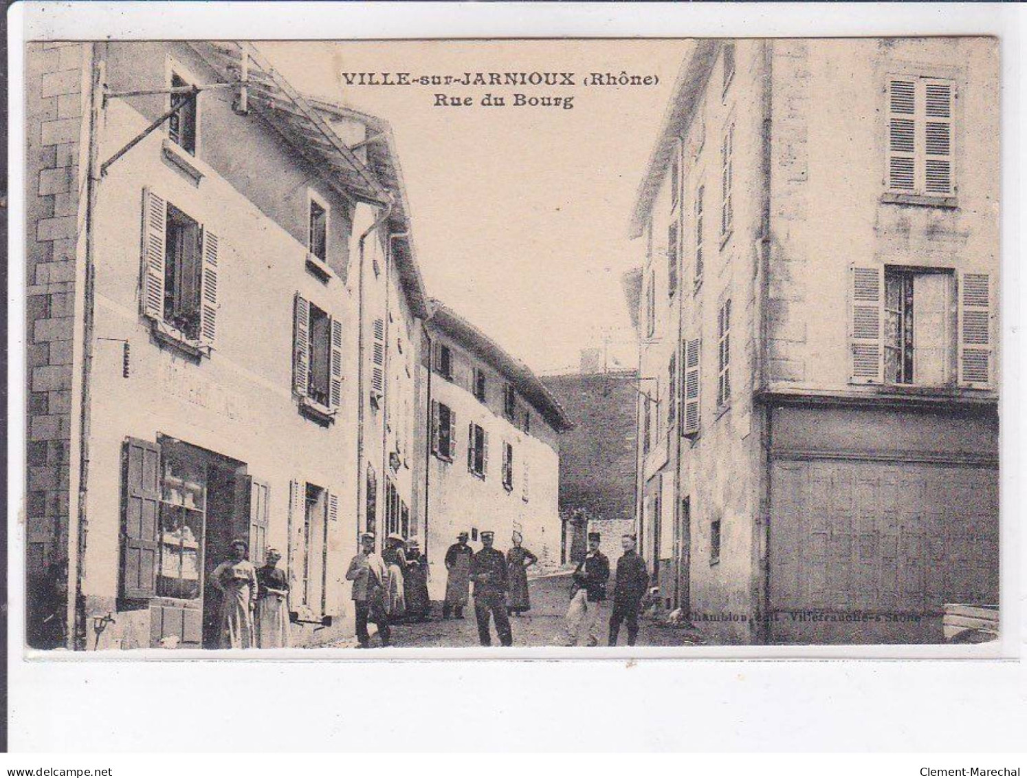 VILLE-sur-JARNIOUX: Rue Du Bourg - Très Bon état - Autres & Non Classés