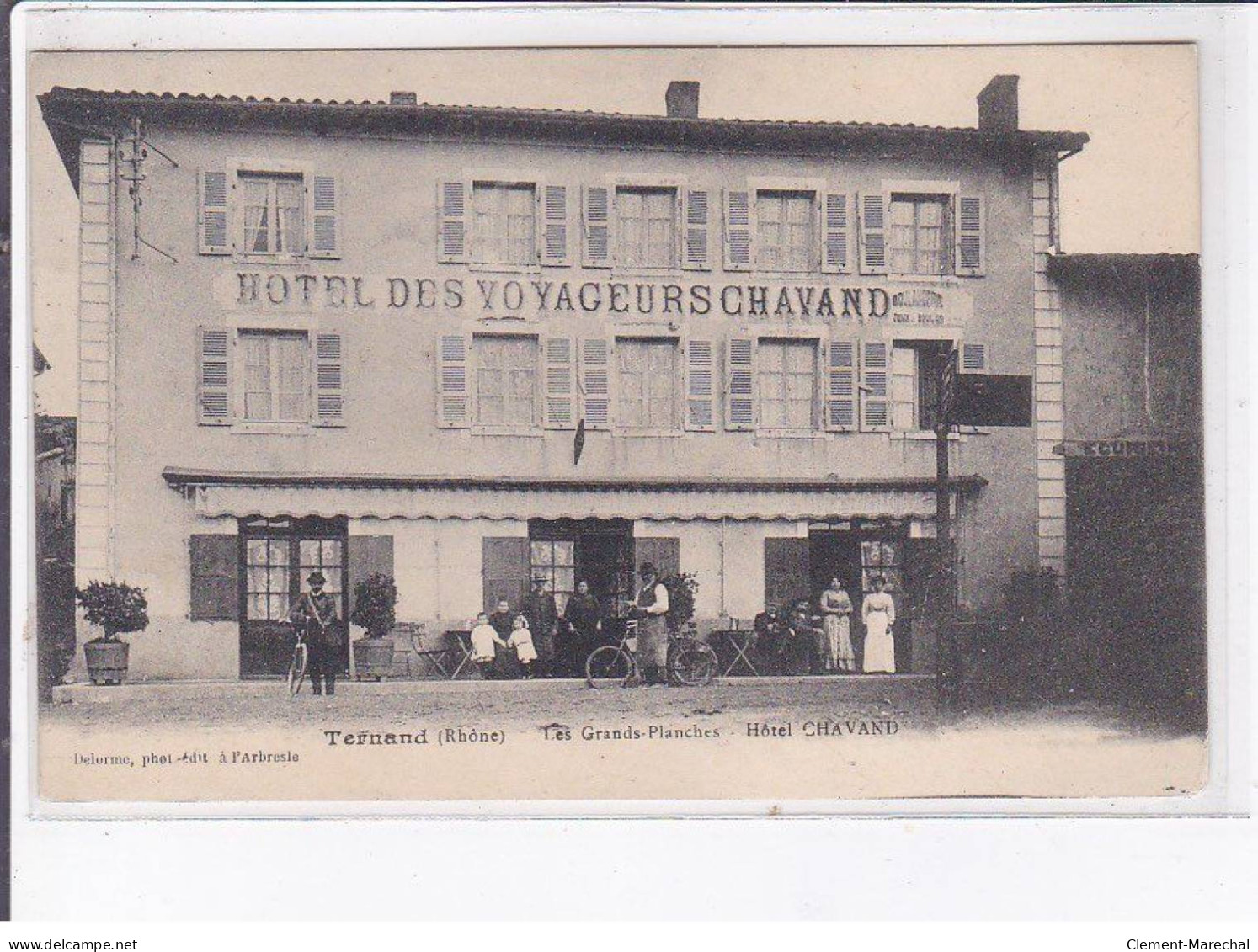 TERNAUD: Les Grandes-planches, Hôtel Chavand Voyageurs - Très Bon état - Other & Unclassified
