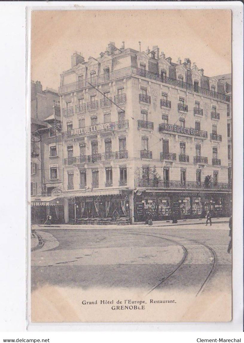 GRENOBLE: Grand Hôtel De L'europe, Restaurant - Très Bon état - Grenoble