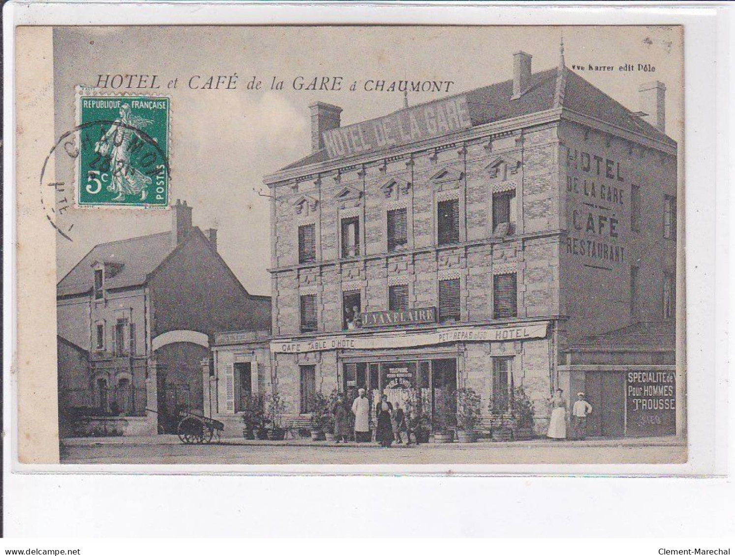 CHAUMONT: Hôtel Et Café De La Gare - Très Bon état - Chaumont