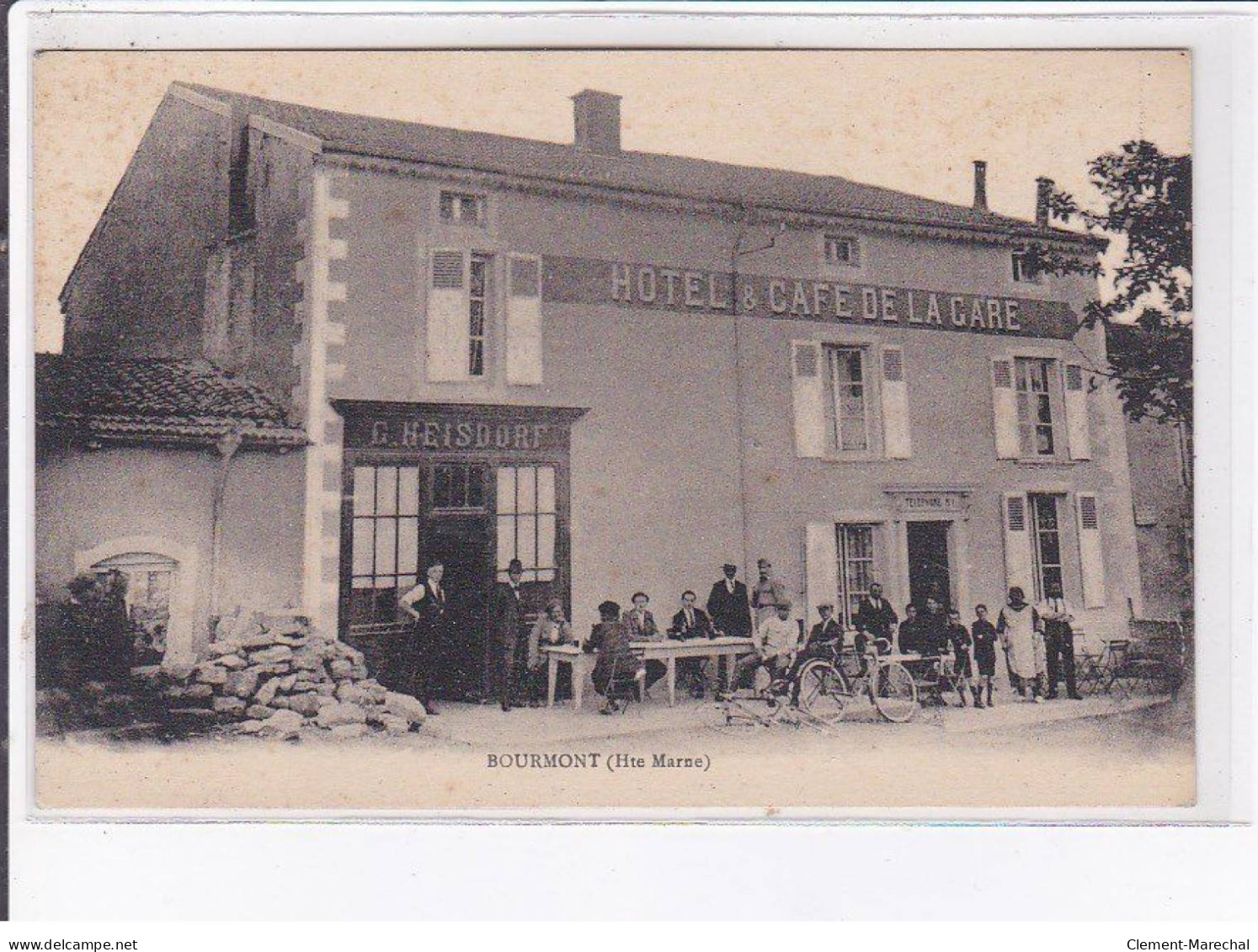 BOURMONT: Hôtel Et Café De La Gare - Très Bon état - Bourmont