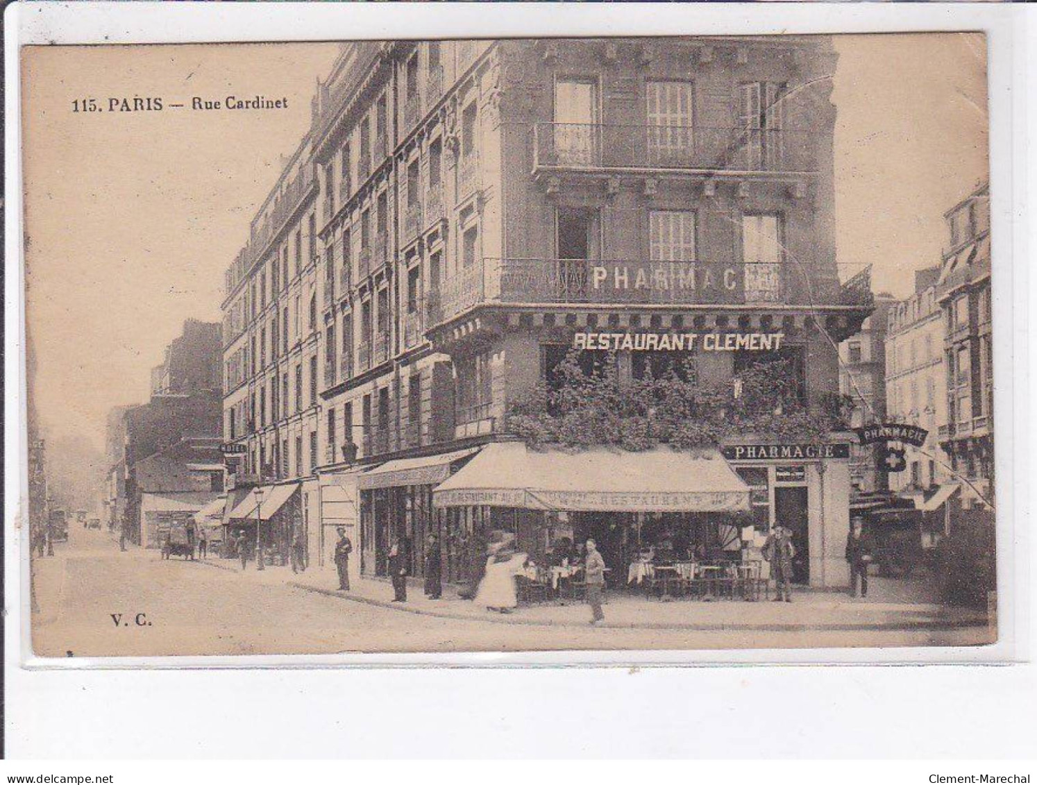 PARIS: 75017, Le Restaurant Clément - Rue Cardinet - état - Sonstige Sehenswürdigkeiten