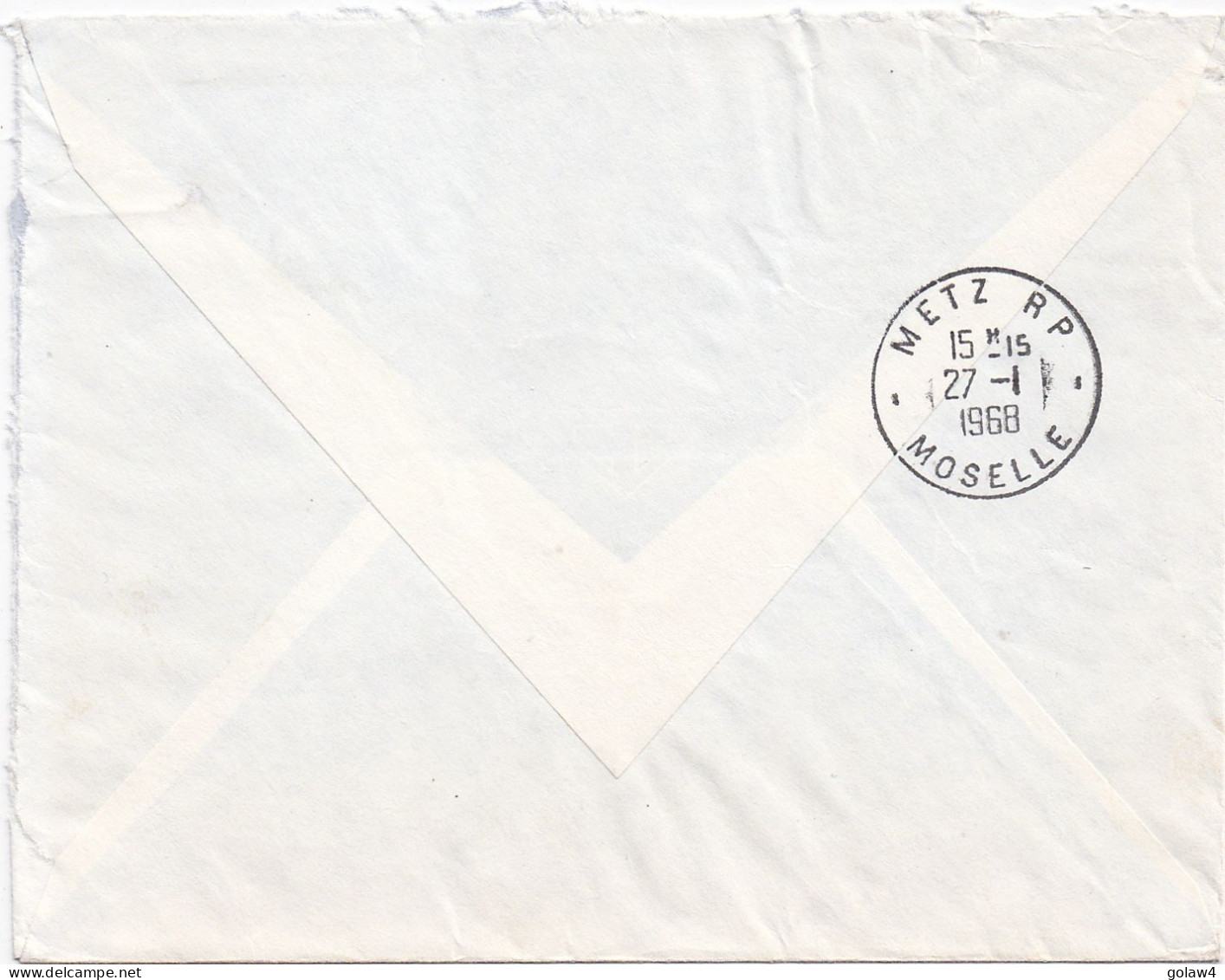 36901# LETTRE FRANCHISE POSTALE PARTIELLE RECOMMANDE Obl LOUMARIN VAUCLUSE 1968 METZ MOSELLE - 1961-....