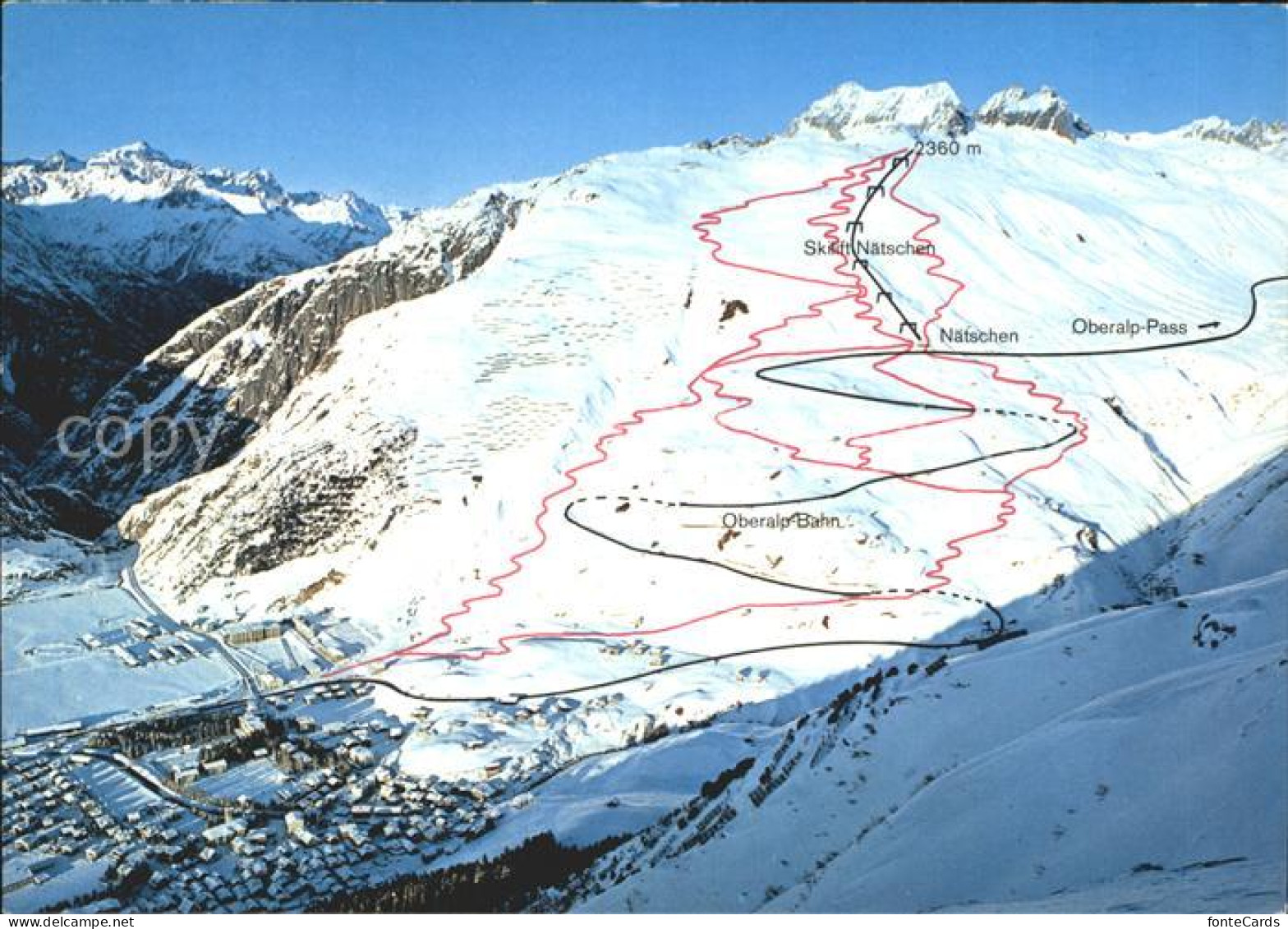 12307631 Andermatt Skigebiet Fliegeraufnahme Andermatt - Other & Unclassified