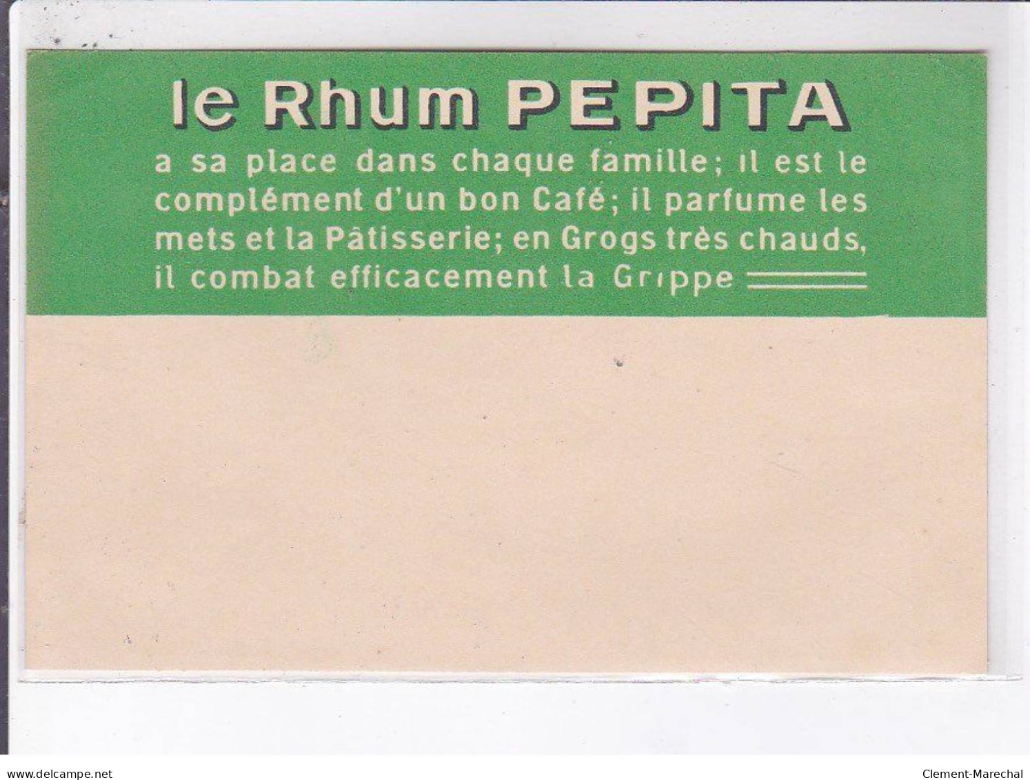 PUBLICITE: Le Rhum Pepita A Sa Place Dans Chaque Famille, Alcool - Très Bon état - Pubblicitari