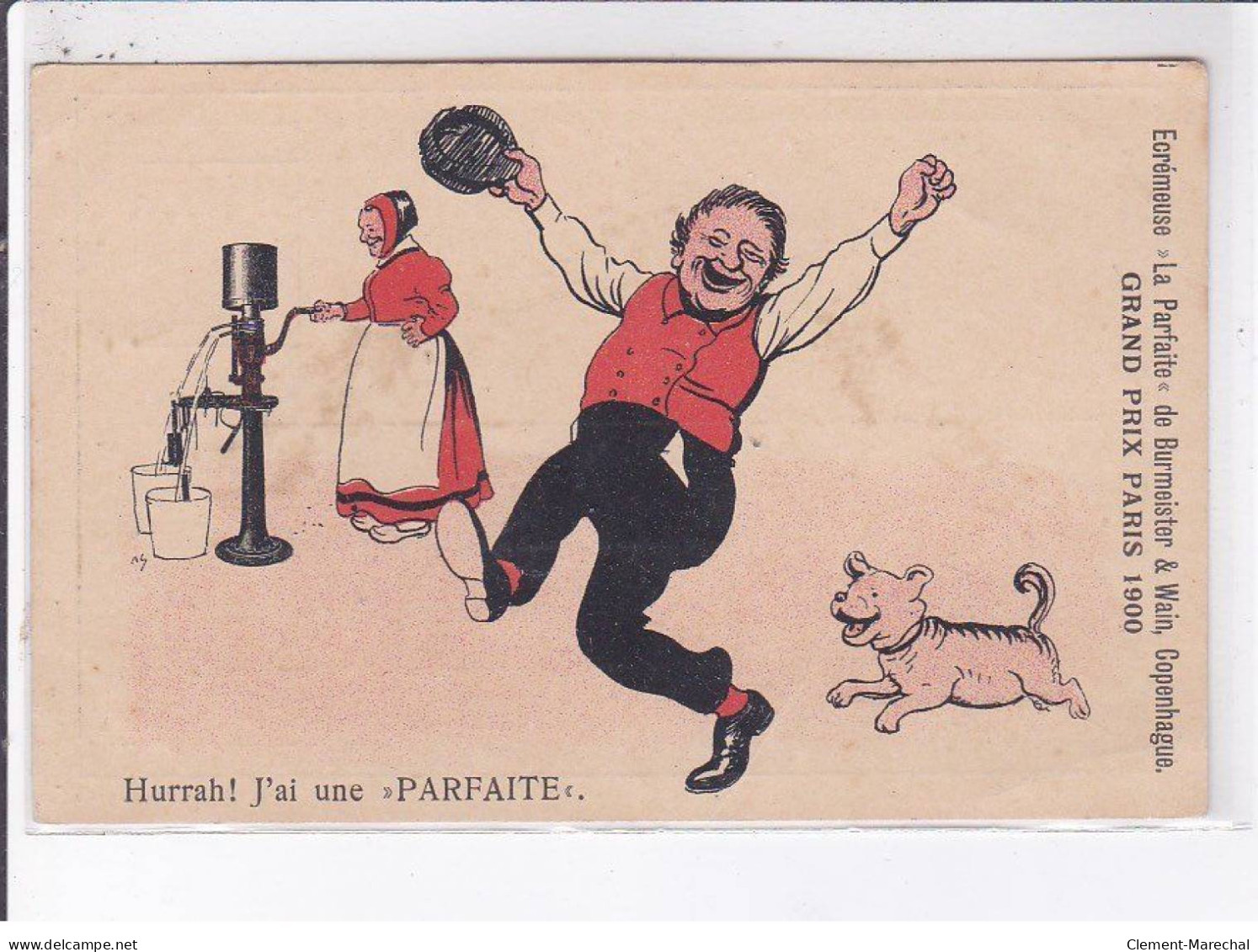 PUBLICITE: Encrémeuse "la Parfaite" De Burmeister Et Wain, Grand Prix Paris 1900 J'ai Une Parfaite - Très Bon état - Publicidad