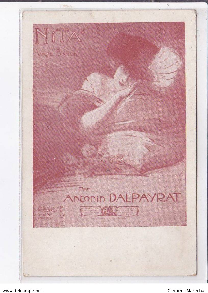 PUBLICITE: Nita Valse Bofton Par Antonin Dalpayrat, Femme Allongée - Très Bon état - Pubblicitari