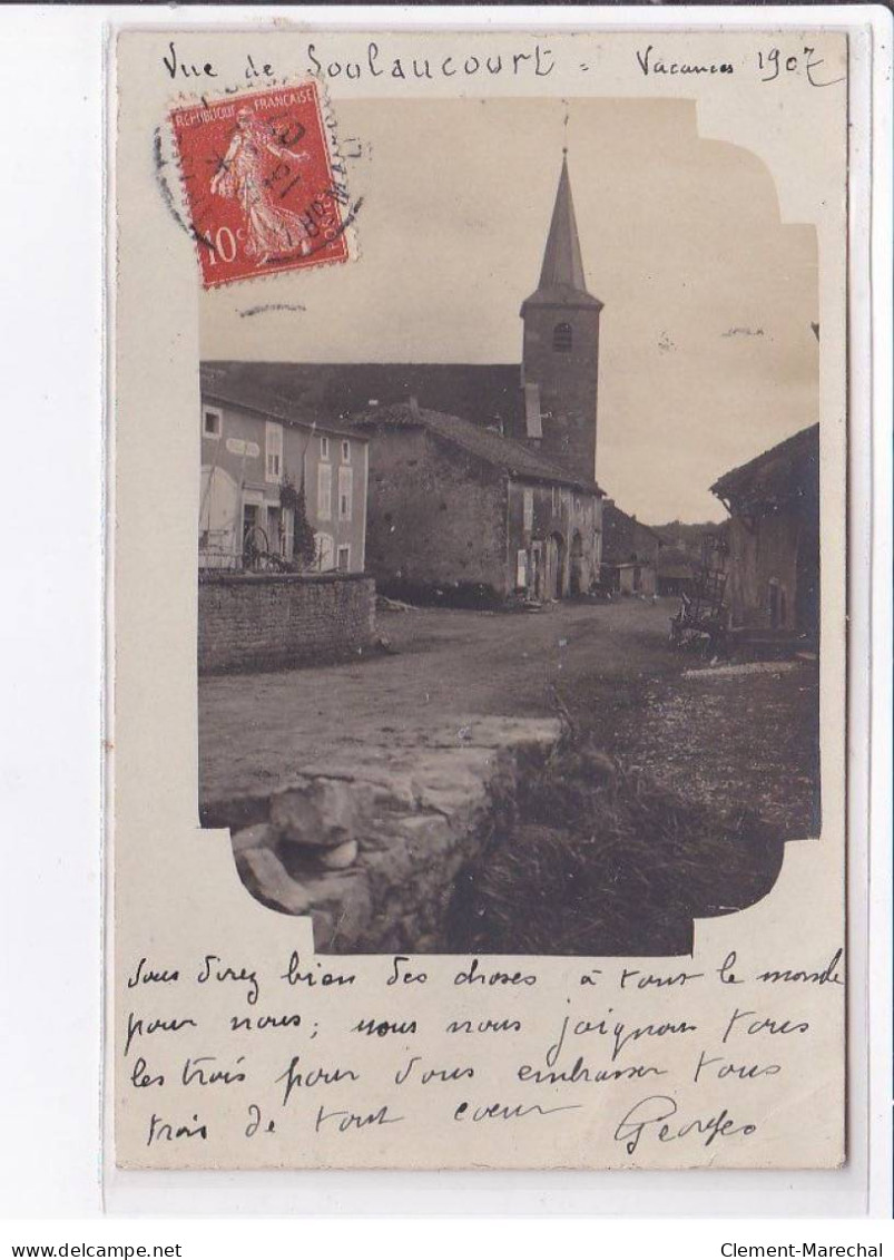 SOULAUCOURT: Vue Du Village, église - état - Other & Unclassified
