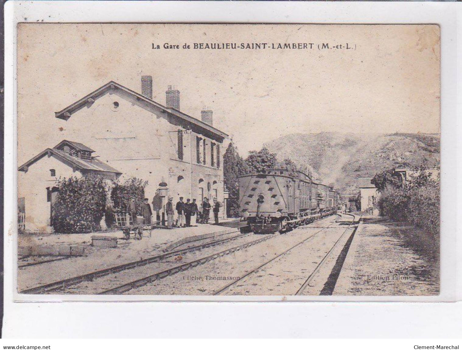 BEAULIEU-SAINT-LAMBERT: La Gare - état - Saumur