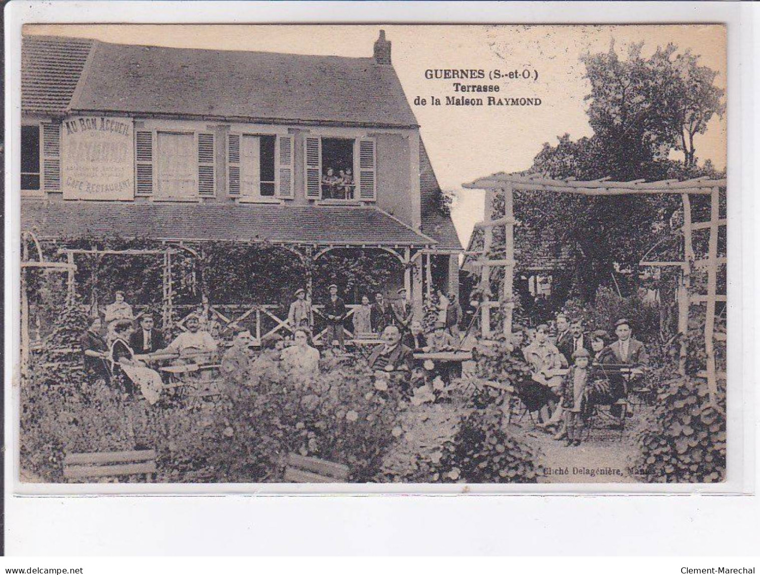 GUERNES: Terrasse De La Maison Raymond - Très Bon état - Other & Unclassified