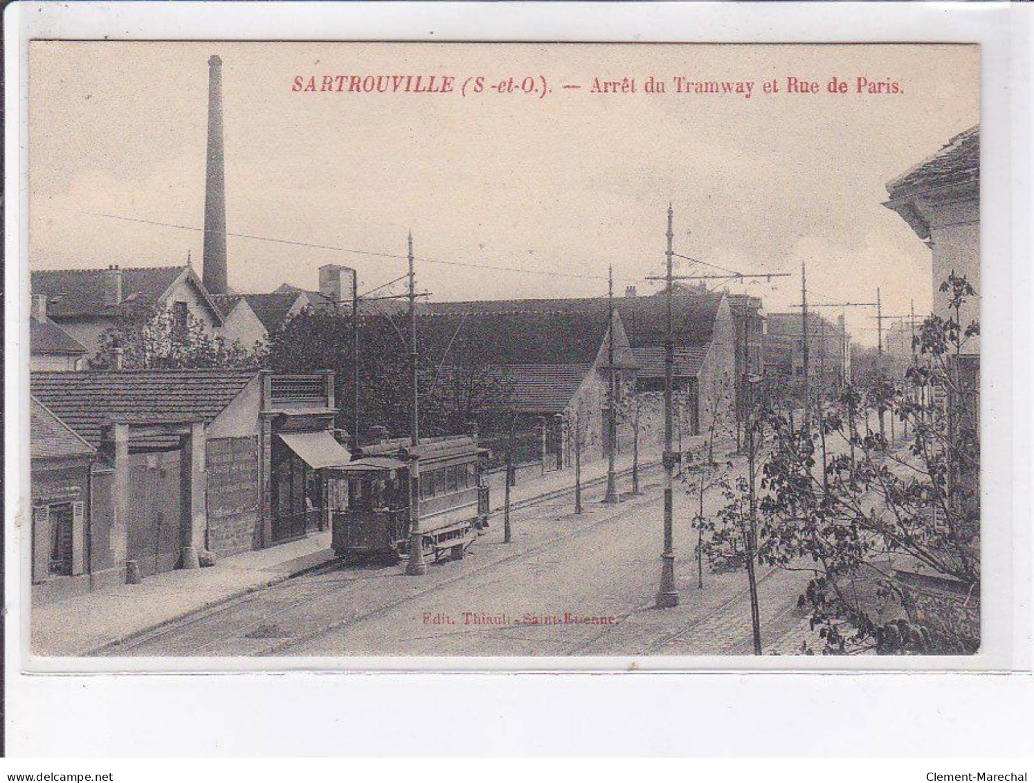 SARTROUVILLE: Arrêt Du Tramway Et Rue De Paris - Très Bon état - Sartrouville