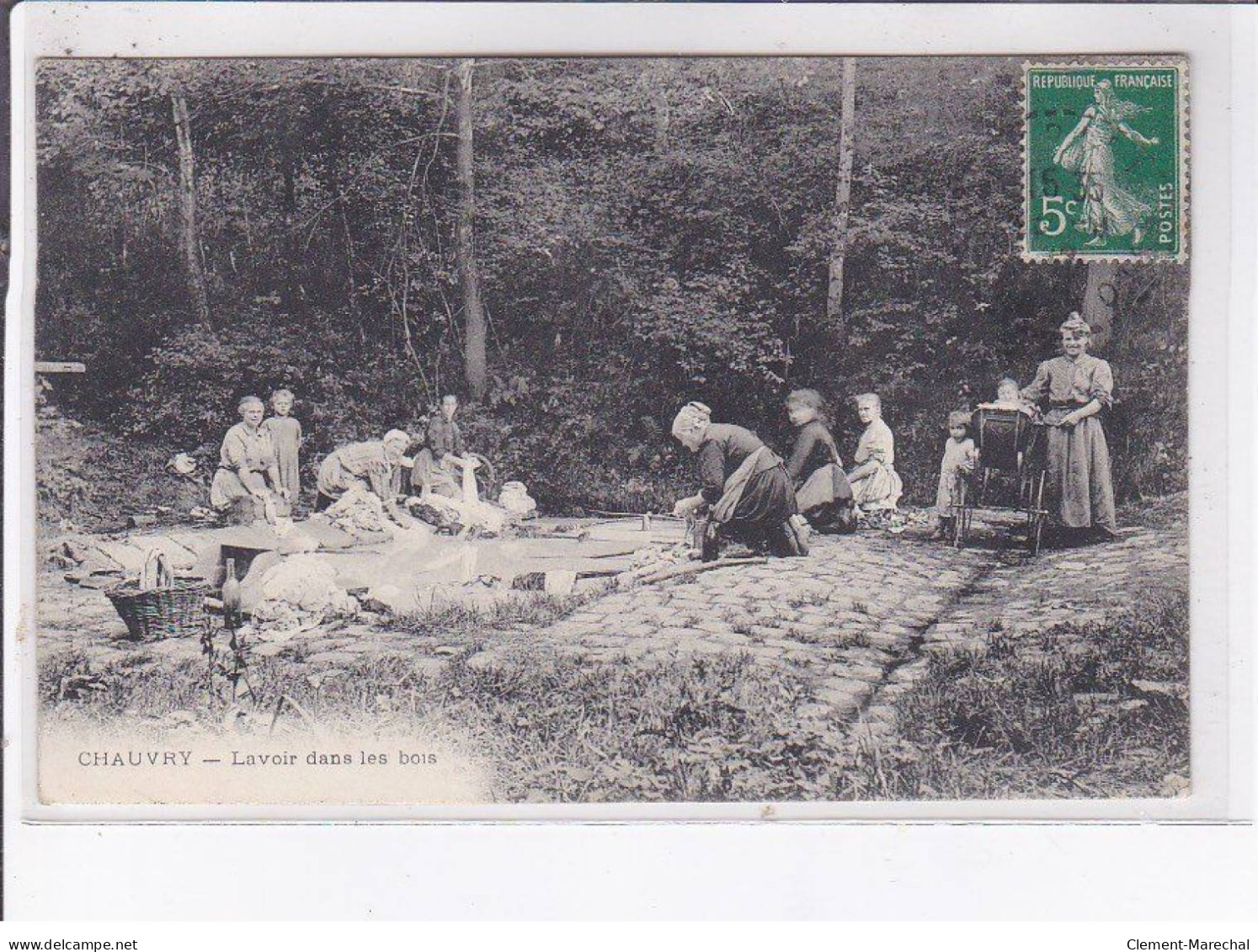 CHAUVRY: Lavoir Dans Les Bois - Très Bon état - Sonstige & Ohne Zuordnung