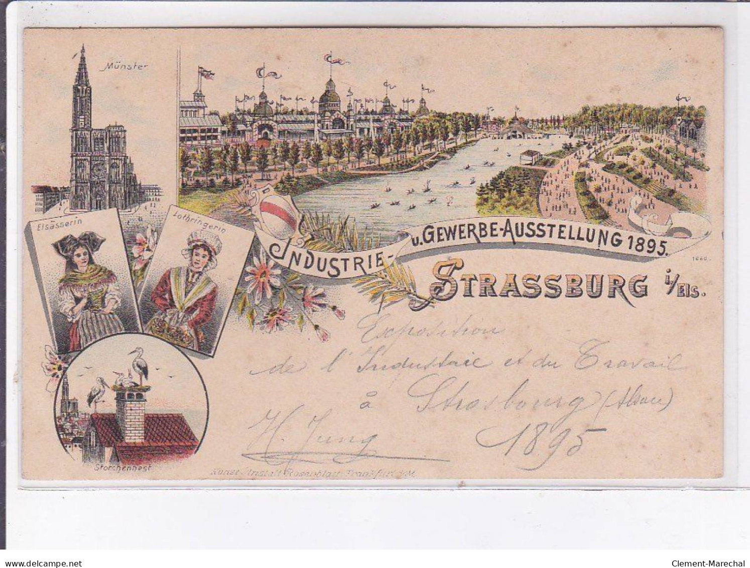 STARBOURG: Industrie Gewerbe-ausstellung 1895 - Très Bon état - Strasbourg
