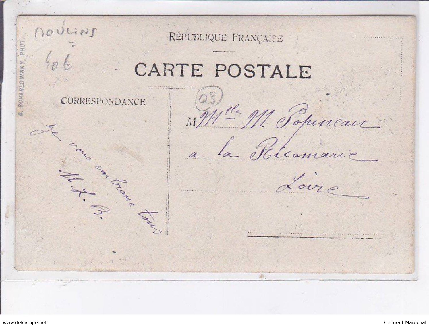 MOULINS: Sacre De Monseigneur Boutry, 24 Juin 1907 - Très Bon état - Moulins