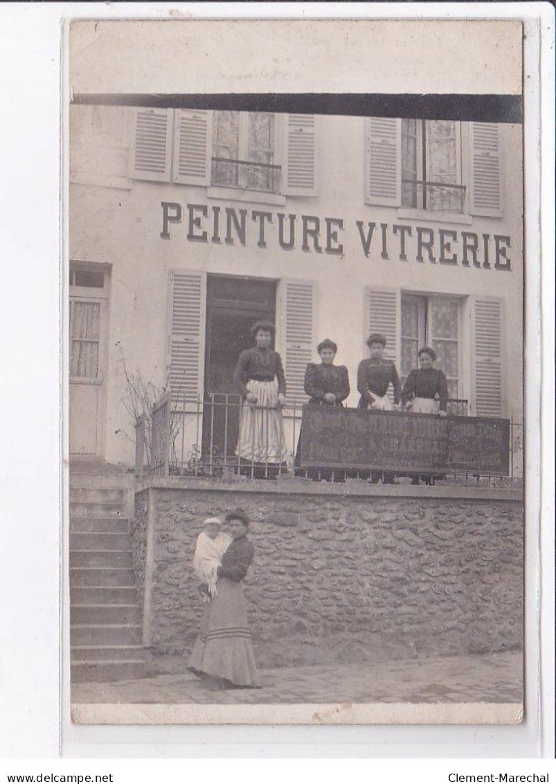 FRANCE: Carte Photo à Localiser, Peinture Vitrerie, Papiers Peints, Charruau - Très Bon état - Sonstige & Ohne Zuordnung