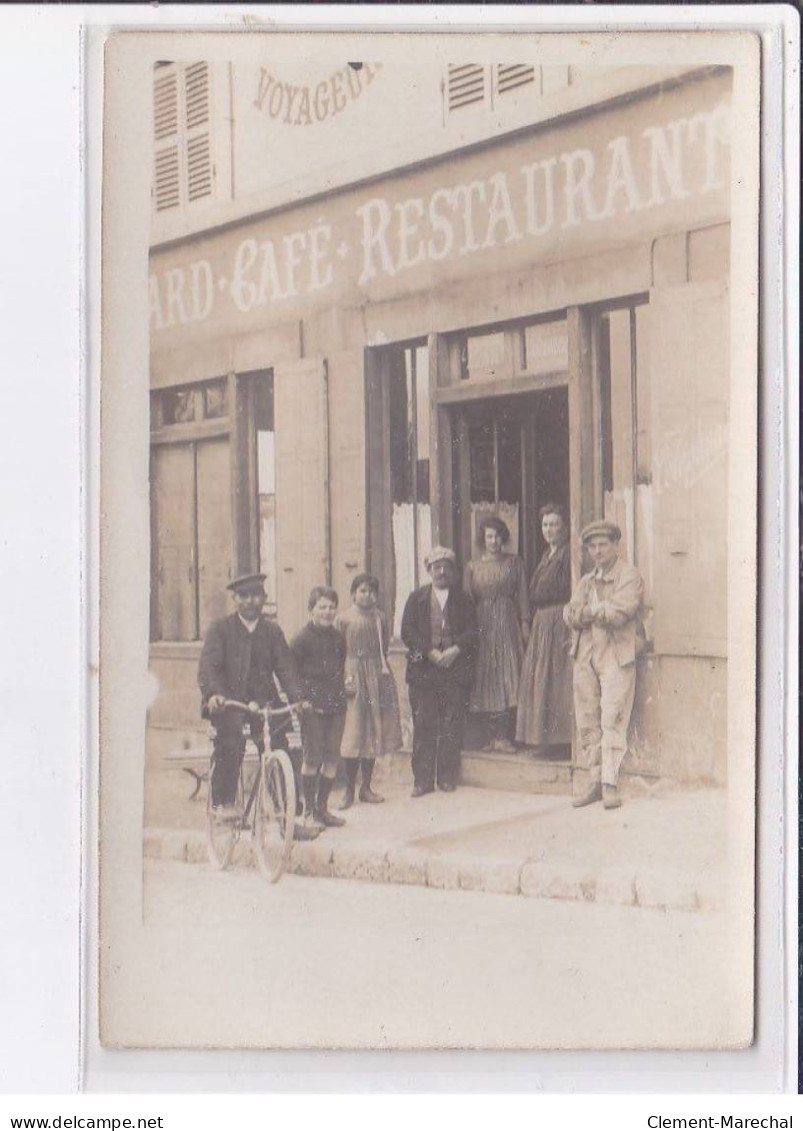 FRANCE: Carte Photo à Localiser, Billard, Café, Restaurant, Voyageur - Très Bon état - Sonstige & Ohne Zuordnung