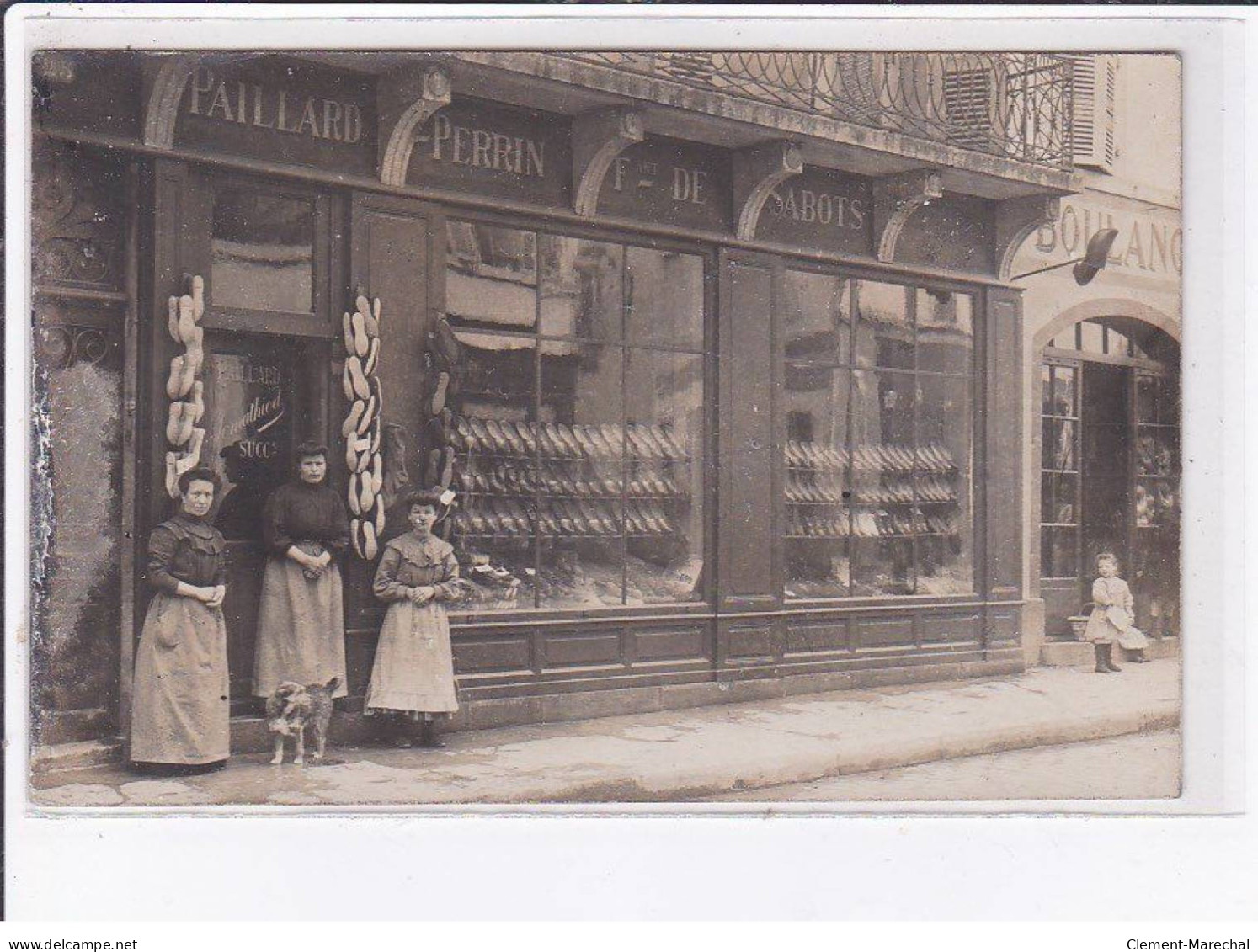 FRANCE: Carte Photo à Localiser : Magasin Paillard Perrin, Fabrique De Sabots - état - Sonstige & Ohne Zuordnung