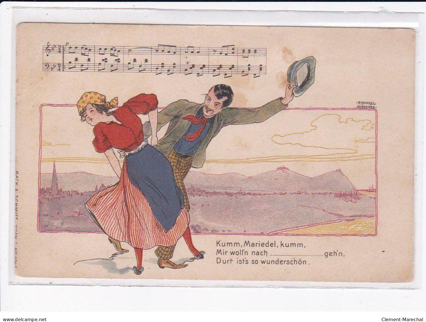 KIRCHNER Raphael : "music Postcard" B8 - Bon état - Kirchner, Raphael