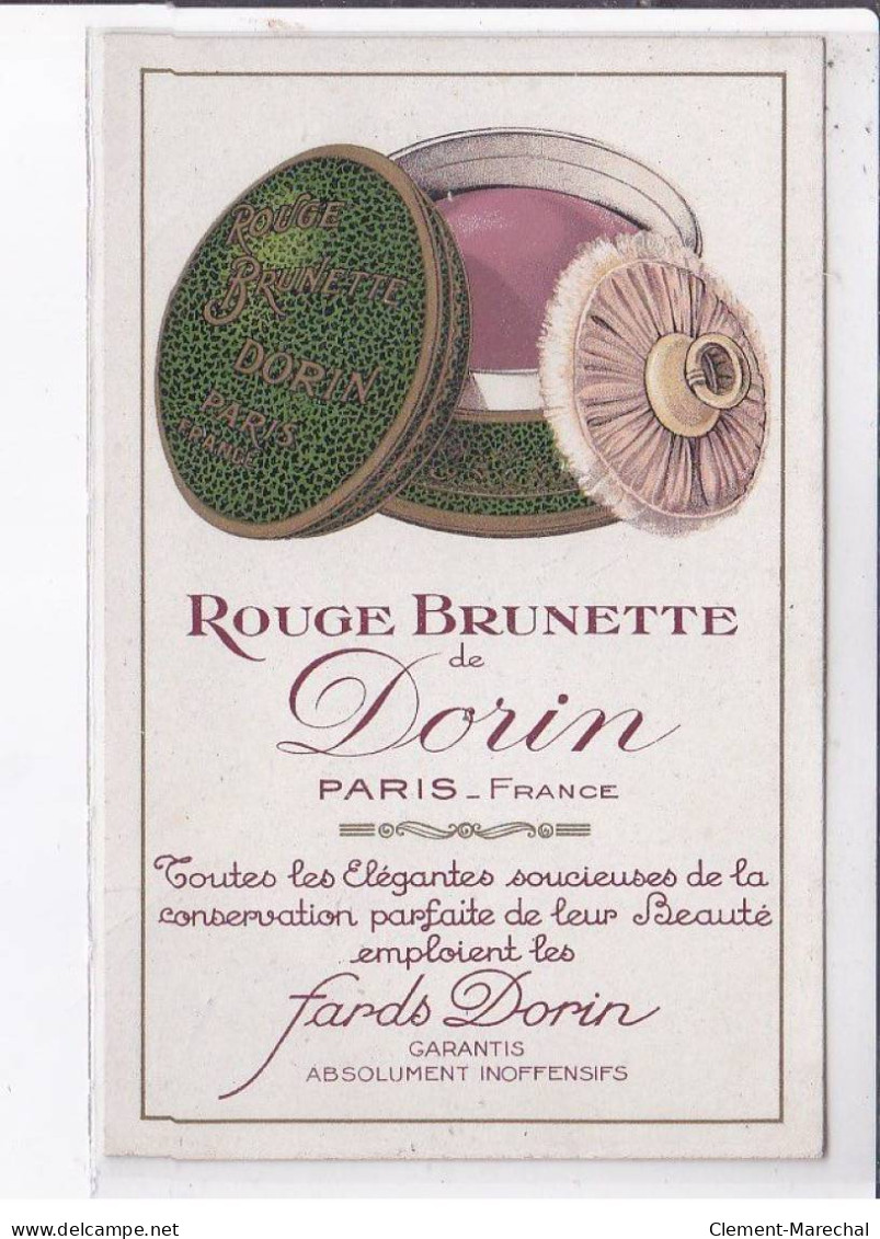 PUBLICITE: Rouge Brunette De Dorin Paris, Maquillage, Parfumerie - Très Bon état - Publicidad