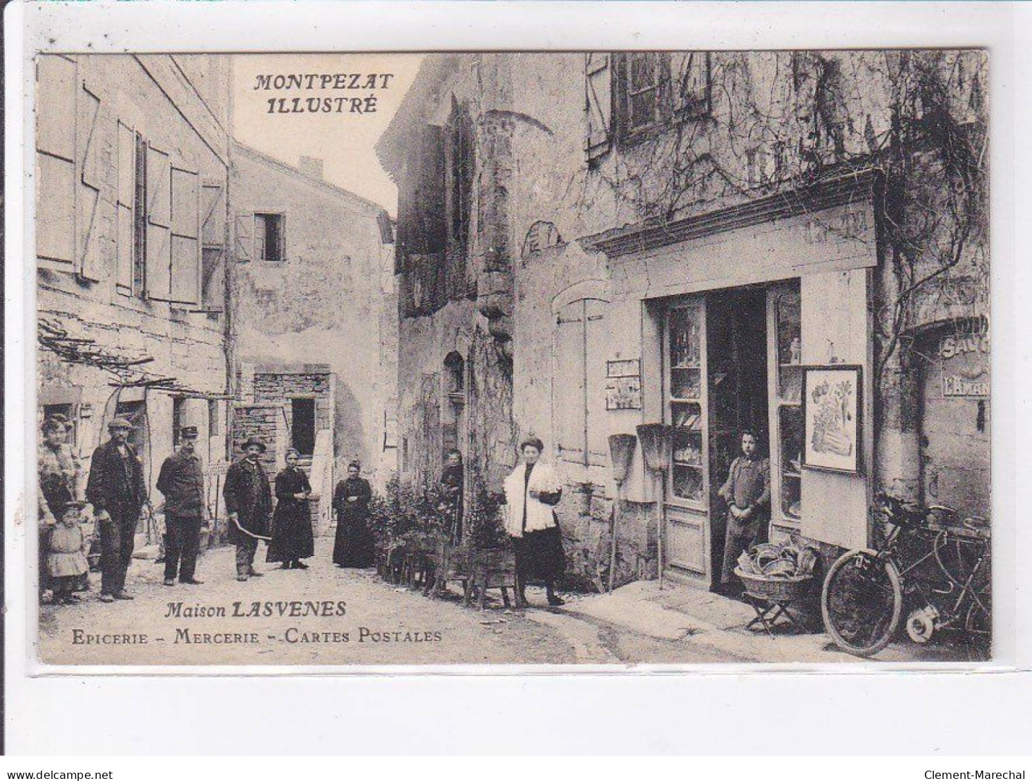 MONTPEZAT: Maison Lasvenes, épicerie, Mercerie, Cartes Postales - Très Bon état - Montpezat De Quercy