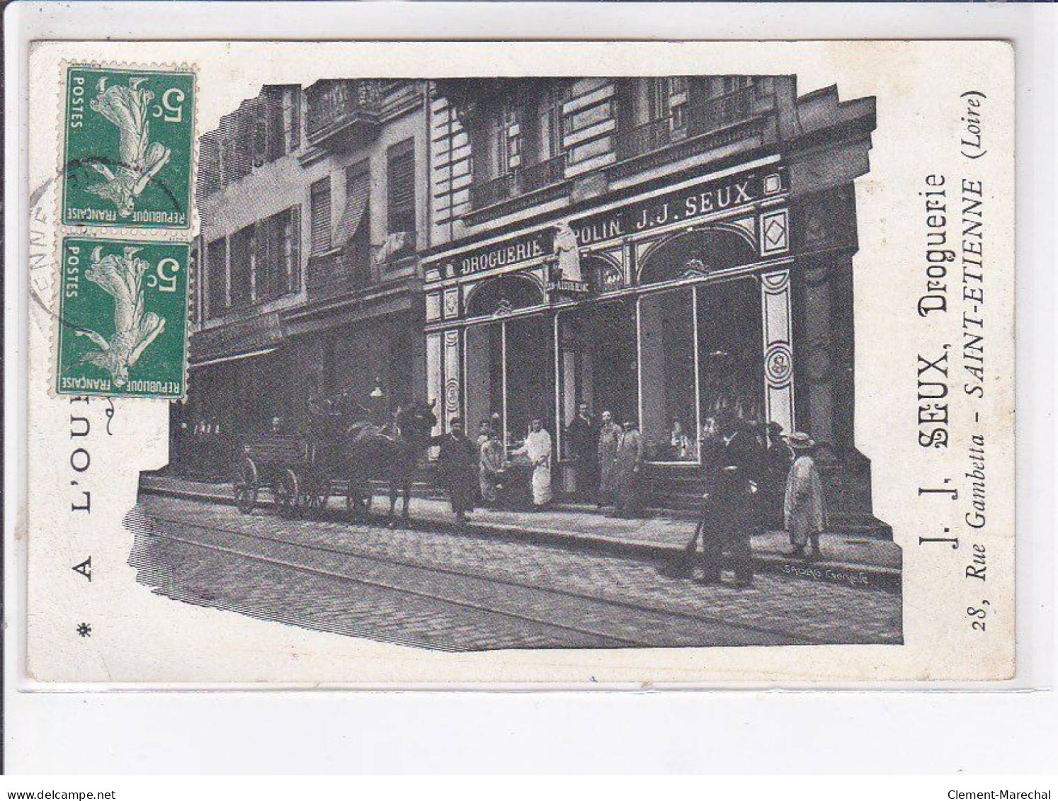 SAINT-ETIENNE: J.J. Seux, Droguerie, 28 Rue Galbetta - Très Bon état - Saint Etienne