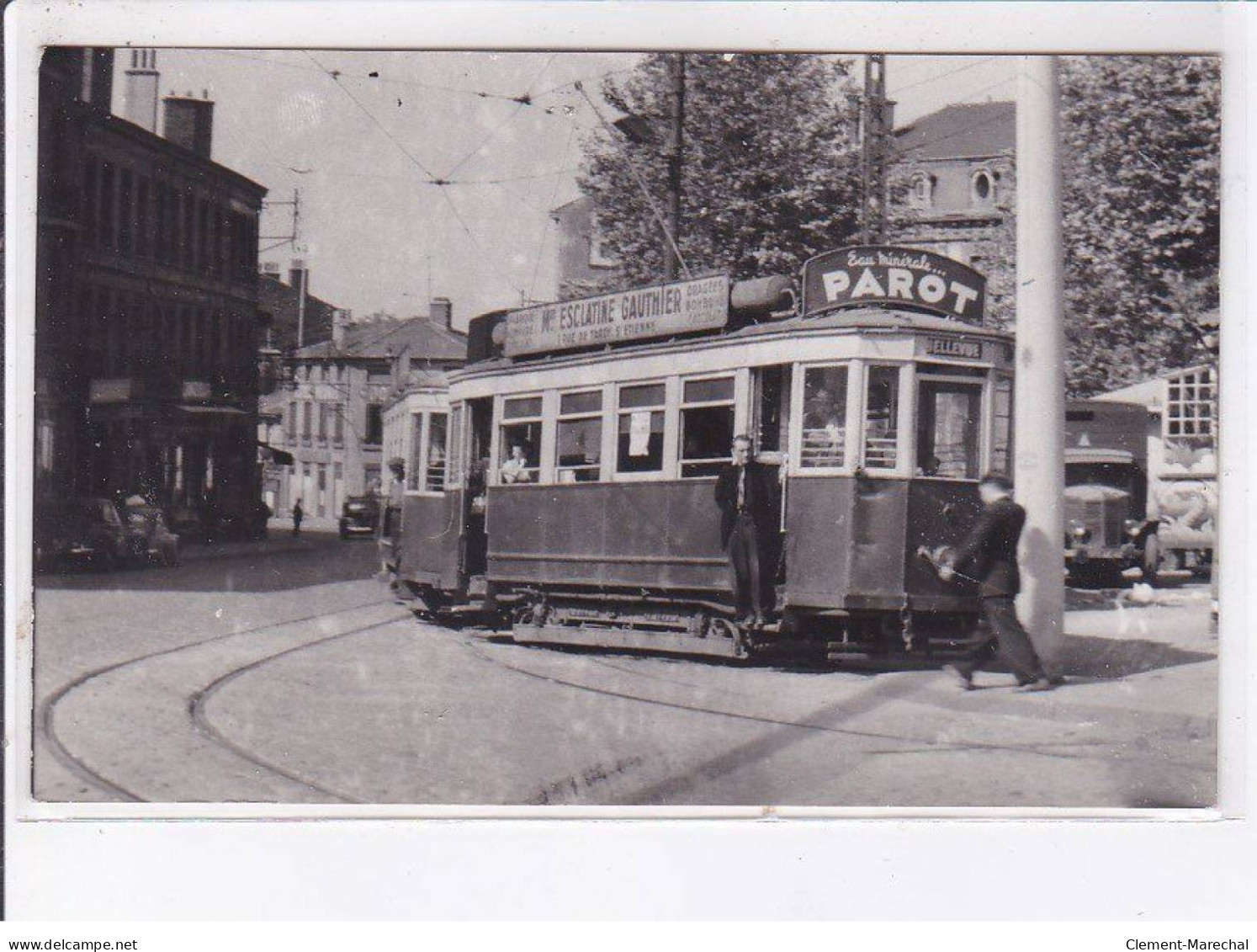 SAINT-ETIENNE: Tramway, Environs 1950, Parot, Esclatine Gauthier - état - Saint Etienne