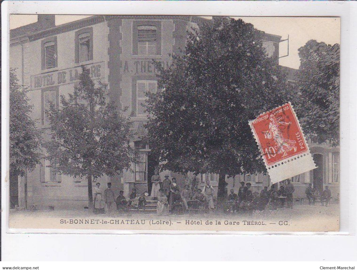 SAINT-BONNET: Le-CHATEAU: Hôtel De La Gare Thérol - Très Bon état - Other & Unclassified