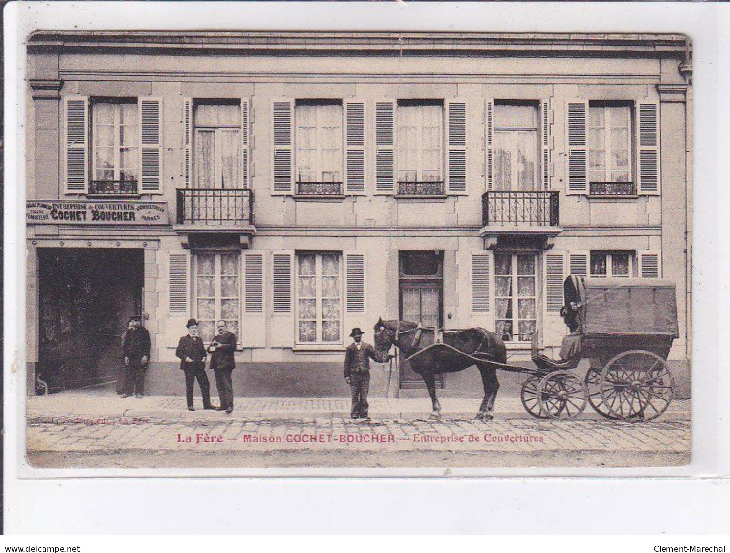 LA FERE: Maison Cochet-boucher, Entreprise De Couvertures - état - Other & Unclassified