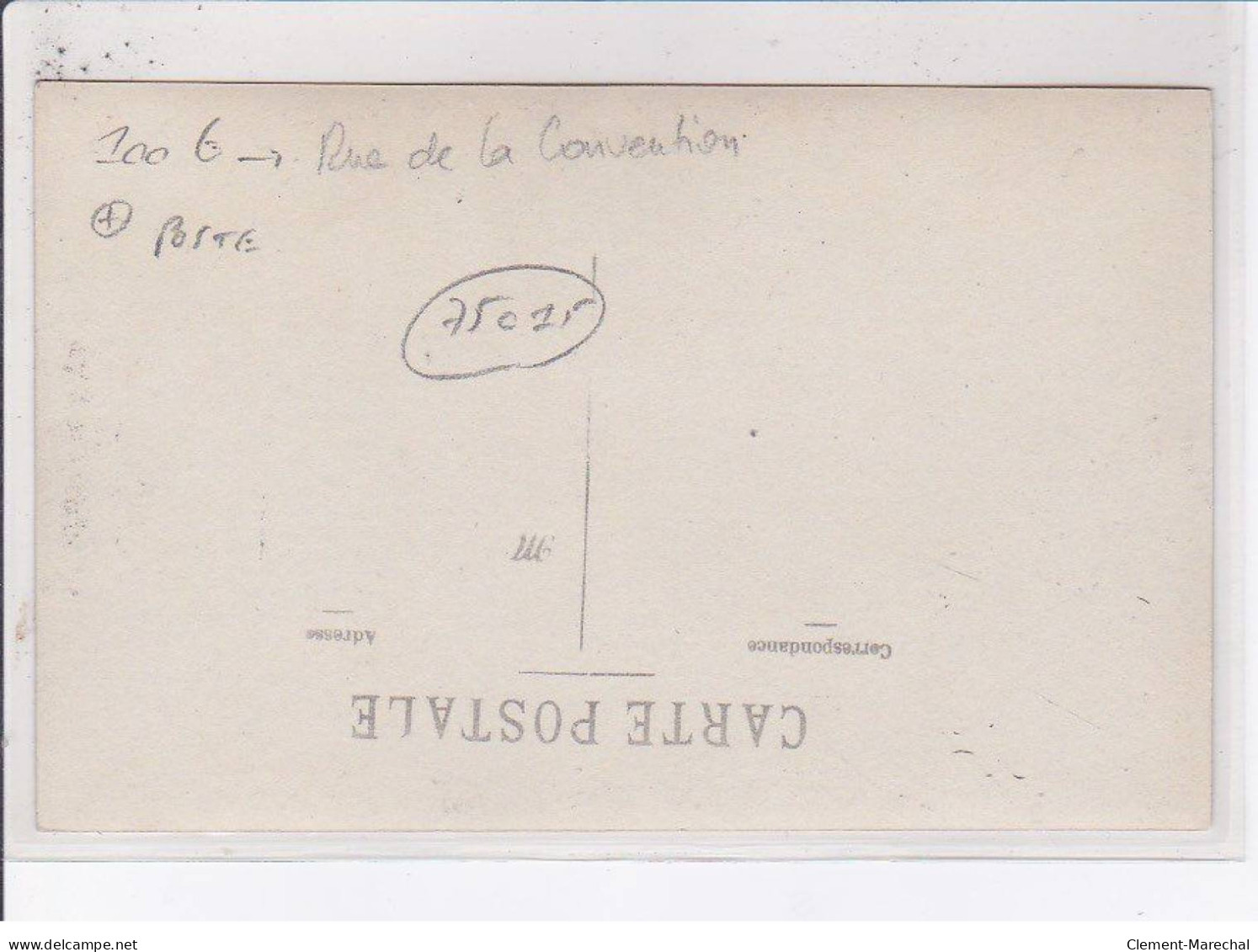 PARIS: 75015, Poste Télégraphe, Rue De La Convention - Très Bon état - Paris (15)