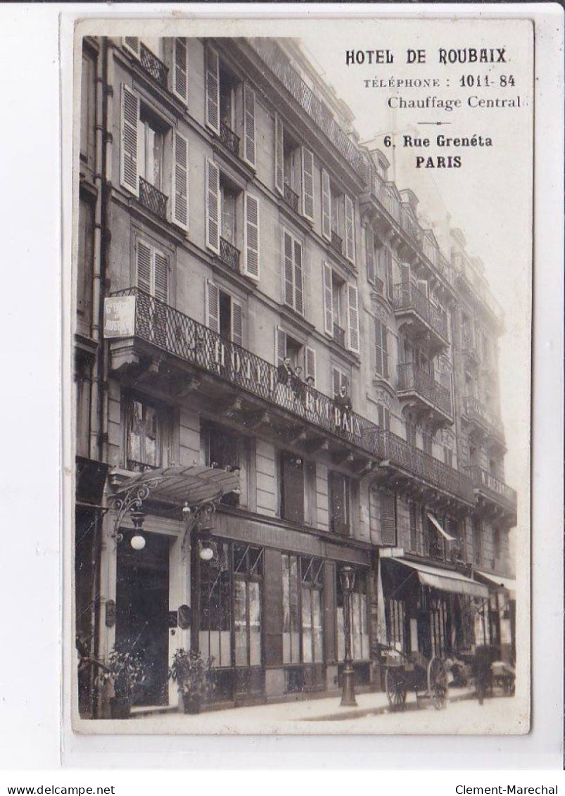 PARIS: 75003, Hôtel De Roubaix, 6 Rue Grenéta - Très Bon état - District 01