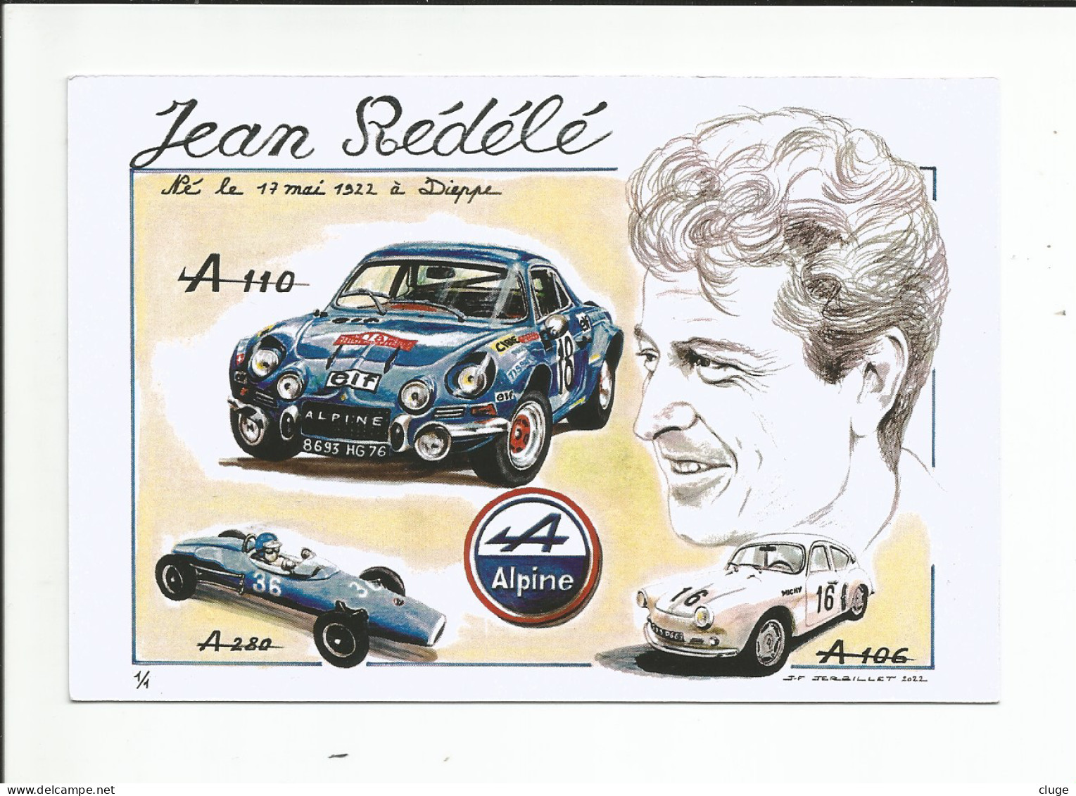 ALPINE  -  A 106 / A 110 / A 280 --  JEAN REDELE - Rally Racing