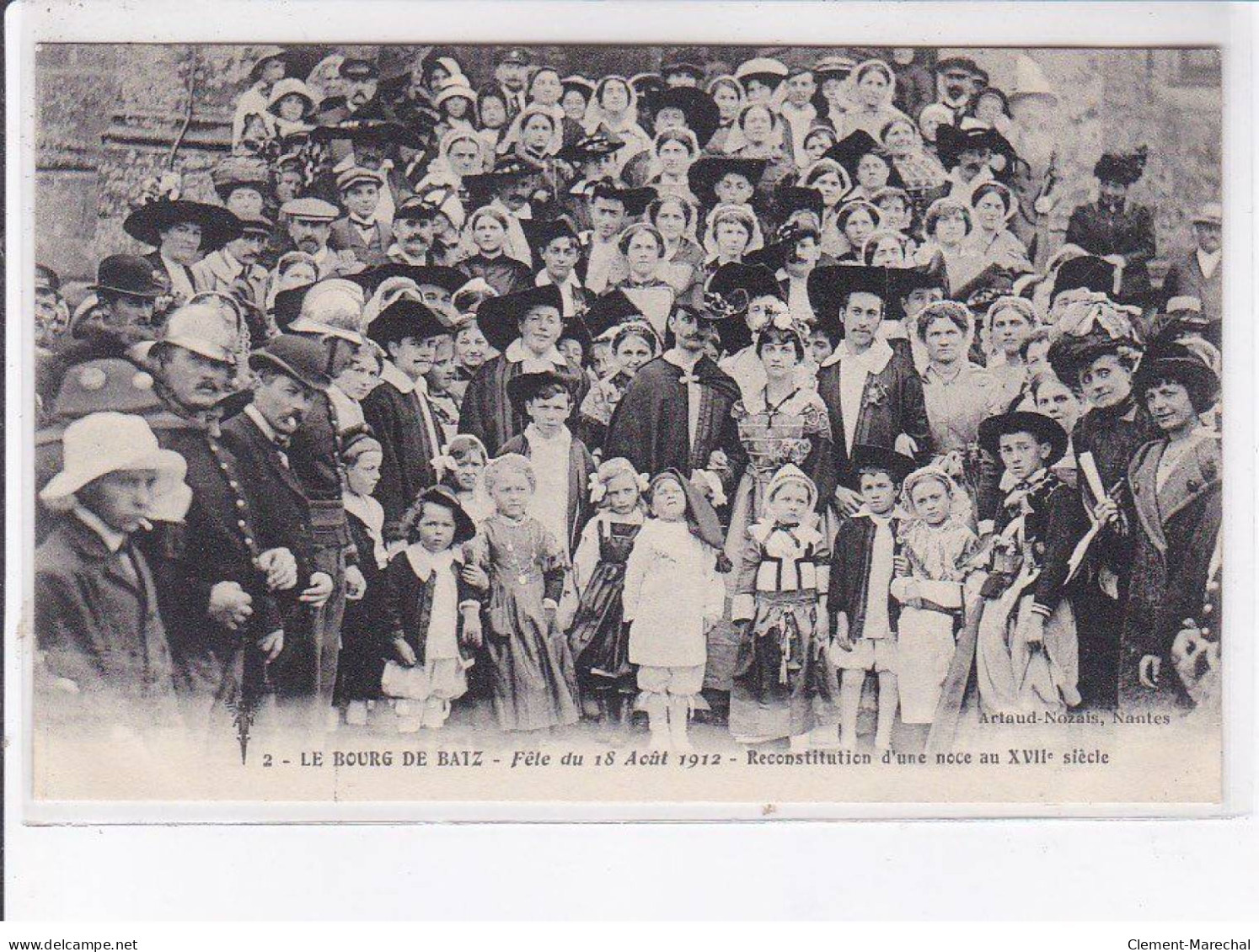 BOURG DE BATZ: Fête Du 18 Août 1912, Reconstitution D'une Noce Au XVIIIe Siècle - Très Bon état - Batz-sur-Mer (Bourg De B.)