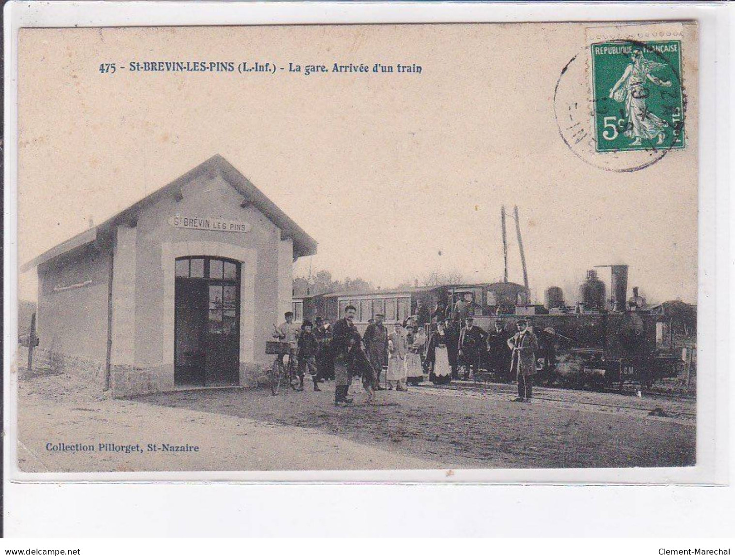 SAINT-BREVIN-les-PINS: La Gare, Arrivée D'un Train - Très Bon état - Saint-Brevin-les-Pins