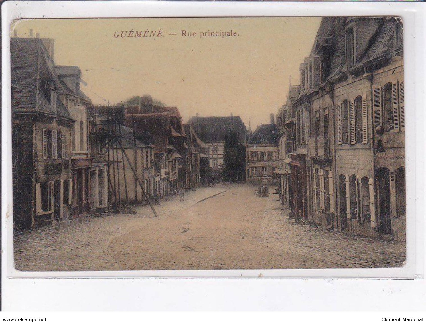 GUEMENE: Rue Principale - état - Guemene Sur Scorff