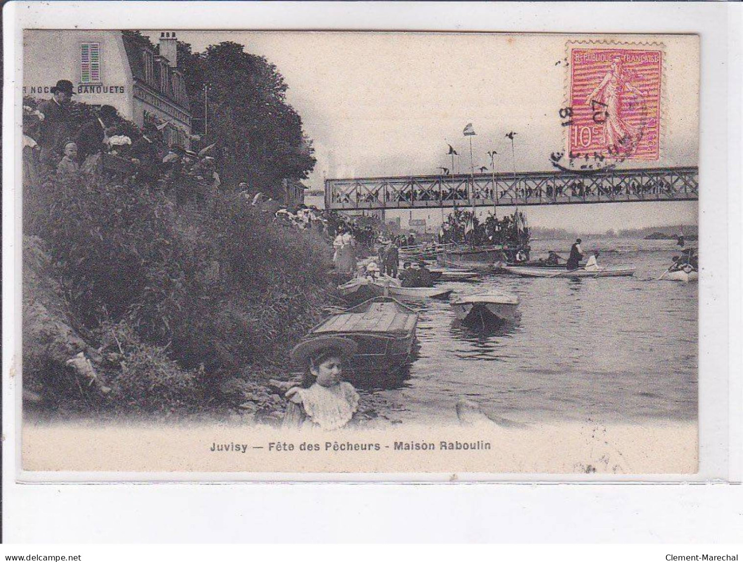 JUVISY-sur-ORGE: Fête Des Pêcheurs, Maison Raboulin - Très Bon état - Juvisy-sur-Orge