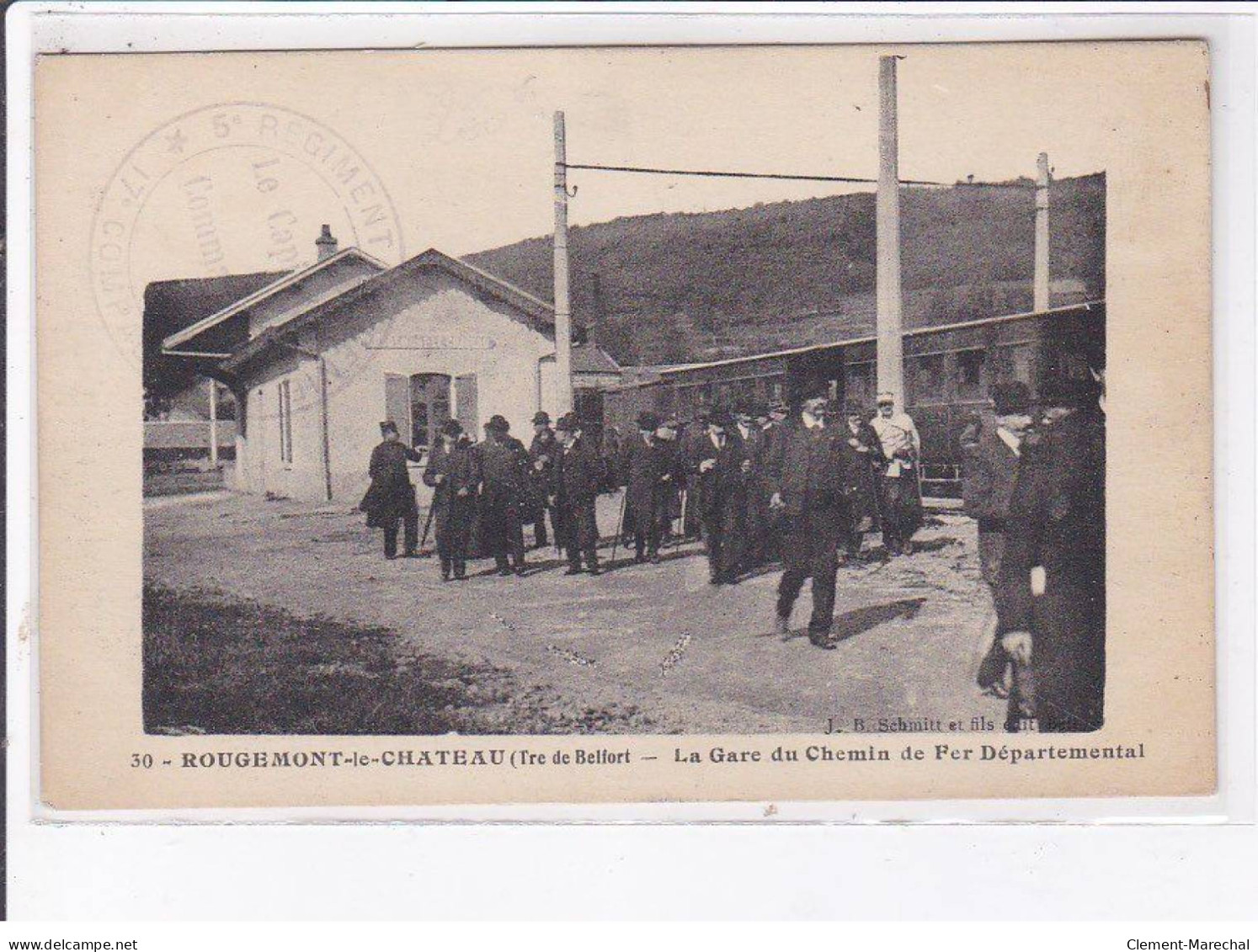 ROUGEMONT-le-CHATEAU: La Gare Du Chemin De Fer Départemental - Très Bon état - Rougemont-le-Château