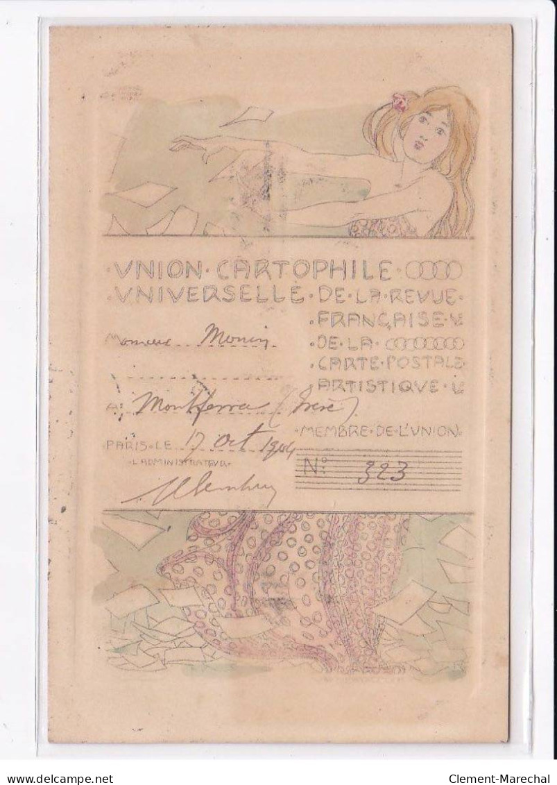 KIRCHNER Raphael : "Union Cartophile Universelle" F3 (club Cartophile De La Revue Française - Bon état - Kirchner, Raphael