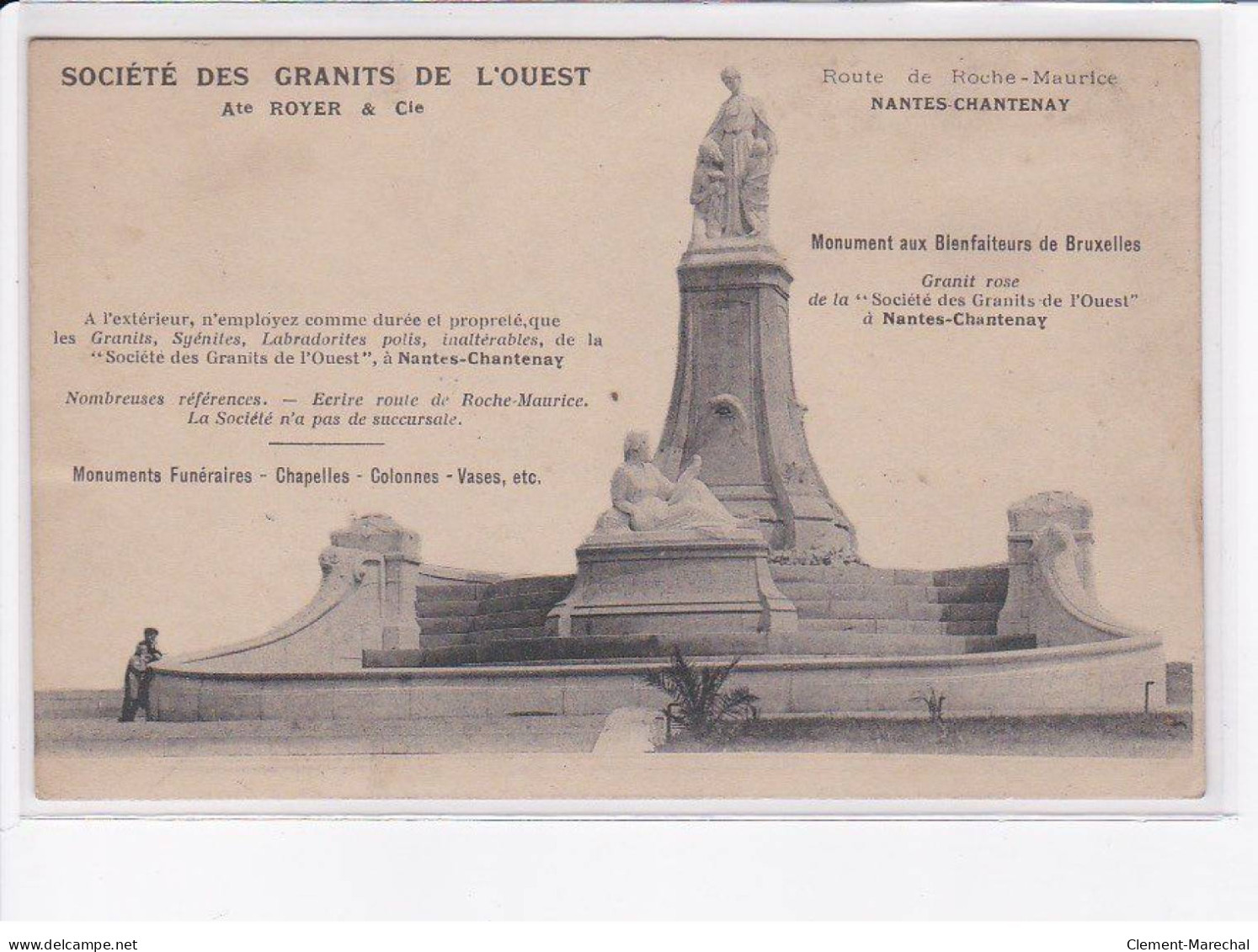 NANTES - CHANTENAY - Société Des Granits De L'Ouest - Atelier Royer & Cie - Très Bon état - Nantes