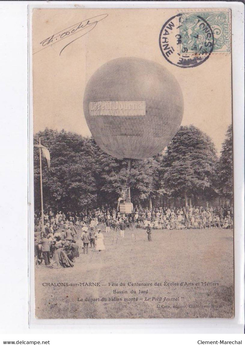 CHÂLONS-sur-MARNE: Fête Du Centenaire Des écoles D'arts Et Métiers, Ballon - Très Bon état - Châlons-sur-Marne