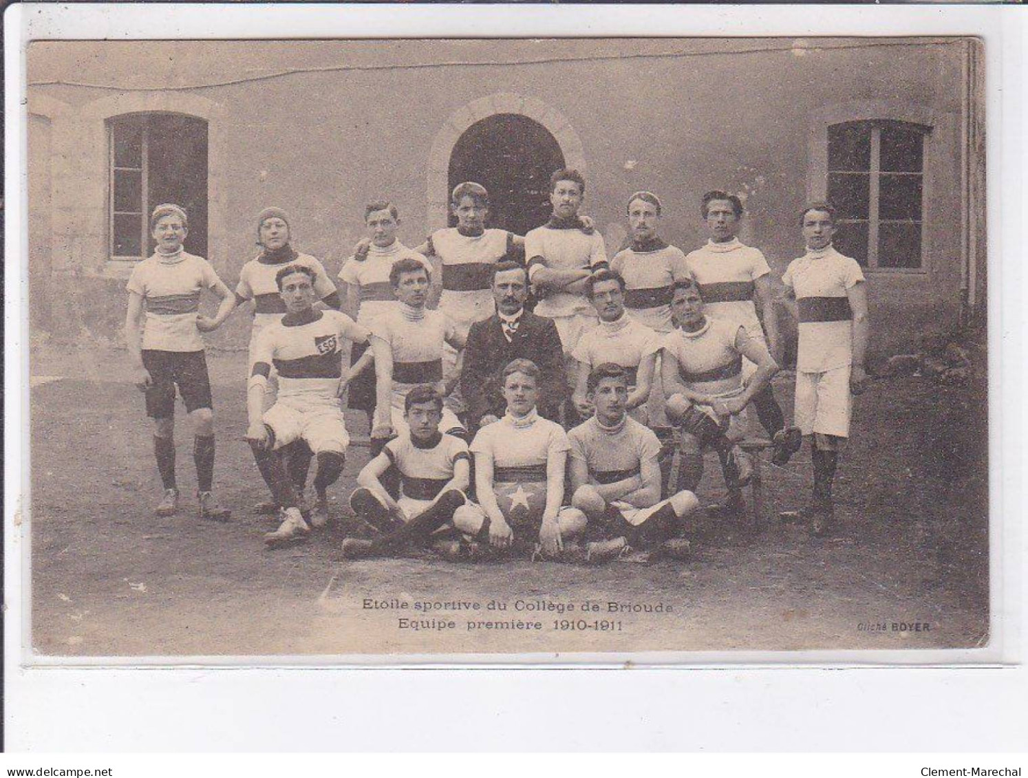 BRIOUDE: étoile Sportive Du Collège, équipe Seconde, 1910-1911, Rugby - Très Bon état - Brioude