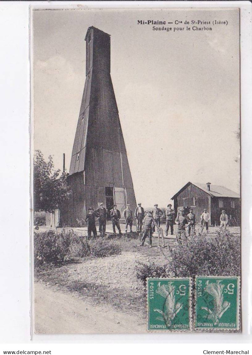 SAINT-PRIEST: Mi-plaine, Sondage Pour Le Charbon - Très Bon état - Andere & Zonder Classificatie