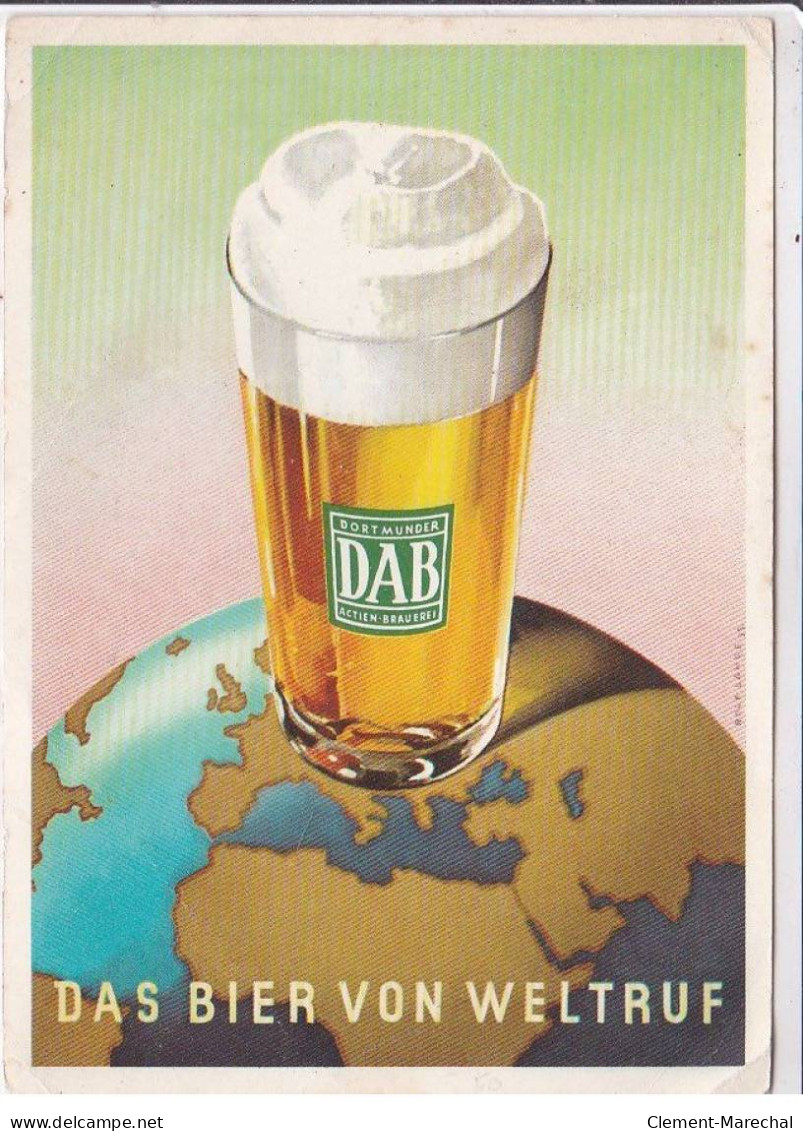 PUBLICITE: Dab, Das Bier Von Weltruf, Dortmunder, Bière - Très Bon état - Publicité