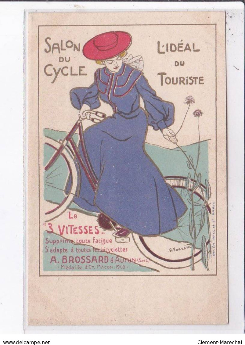PUBLICITE: Salon Du Cycle, L'idéal Du Touriste, Vélo - Très Bon état - Reclame