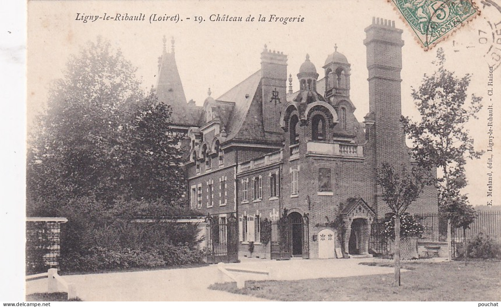 UR Nw-(45) LIGNY LE RIBAULT - CHATEAU DE LA FROGERIE - Autres & Non Classés