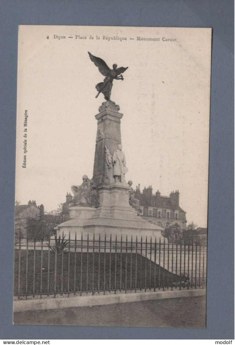 CPA - 21 - Dijon - Place De La République - Monument Carnot - Non Circulée - Dijon