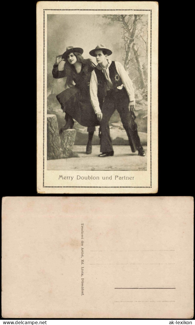 Ansichtskarte  Merry Doublon Und Partner Schausteller Künstler 1912 - Sonstige & Ohne Zuordnung