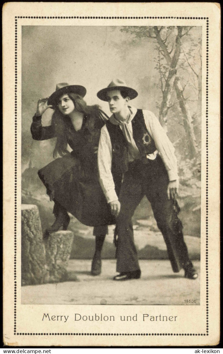 Ansichtskarte  Merry Doublon Und Partner Schausteller Künstler 1912 - Other & Unclassified