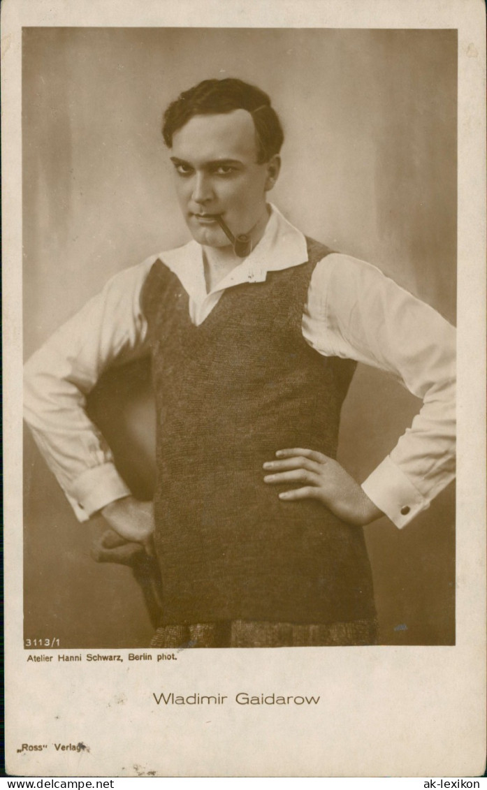 Ansichtskarte  Film - Schauspieler Wladimir Gaidarow 1930  Gel Jugoslawien - Actors